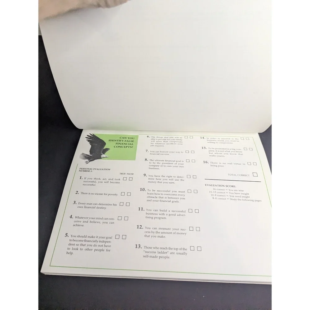 Quiz placemats vol 1 & 2 Financial freedom True‎ Wisdom institute youth books